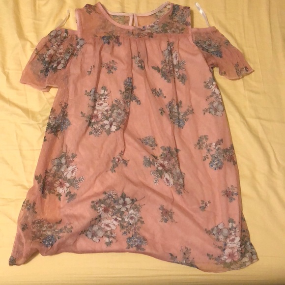 Other - Pink floral girls top
